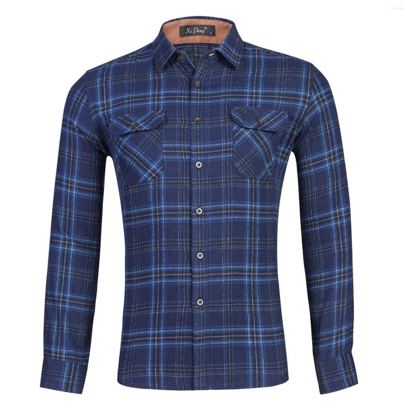 Men's T Shirts Breathable Sleeve Men's Autumn And Winter Casual Party Long Sleeved Plaid Lapel Comfortable Thick Warm Flannel Shirt With, Navy
Men's T Shirts Breathable Sleeve Men's Autumn And Winter Casual Party Long Sleeved Plaid Lapel Comfortable Thick Warm Flannel Shirt With, Navy