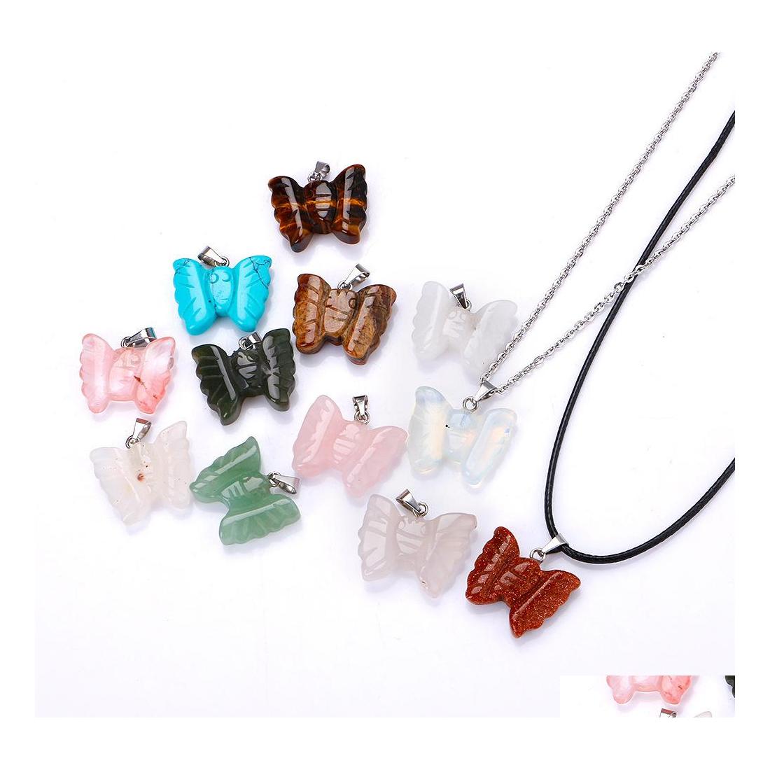 Pendant Necklaces Natural Crystal Rose Quartz Stone Butterfly Shape Necklace Chakra Healing Jewelry For Women Me Sexyhanz Drop Deliv Dh8Oj
Pendant Necklaces Natural Crystal Rose Quartz Stone Butterfly Shape Necklace Chakra Healing Jewelry For Women Me Sexyhanz Drop Deliv Dh8Oj