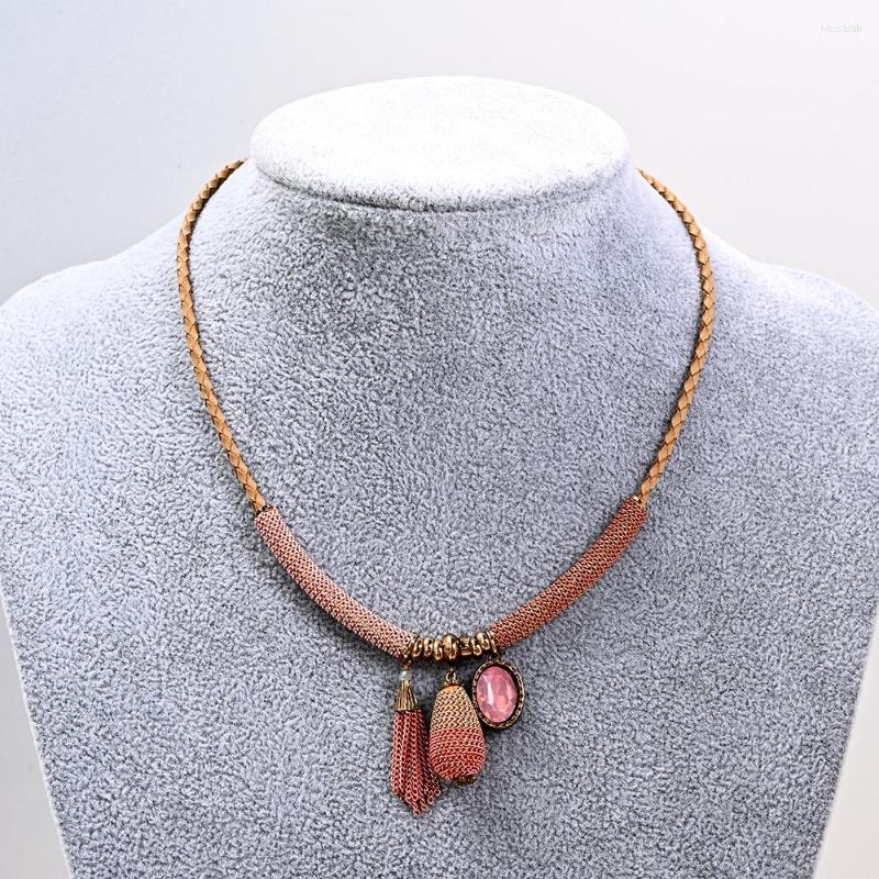 Choker Vintage Leather Rope Necklace Ancient Gold Color Tribe Women Men Charm Real Cow Crystal Pendant Retro Bohemian
Choker Vintage Leather Rope Necklace Ancient Gold Color Tribe Women Men Charm Real Cow Crystal Pendant Retro Bohemian