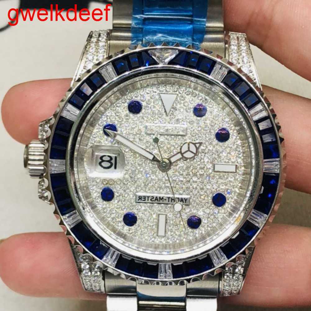 Wristwatches Luxury Custom Bling Iced Out Watches White Gold Plated Moiss anite Diamond Watchess 5A high quality replication Mechanical 1IMW, Caishi manshilan point 44.5
Wristwatches Luxury Custom Bling Iced Out Watches White Gold Plated Moiss anite Diamond Watchess 5A high quality replication Mechanical 1IMW, Caishi manshilan point 44.5