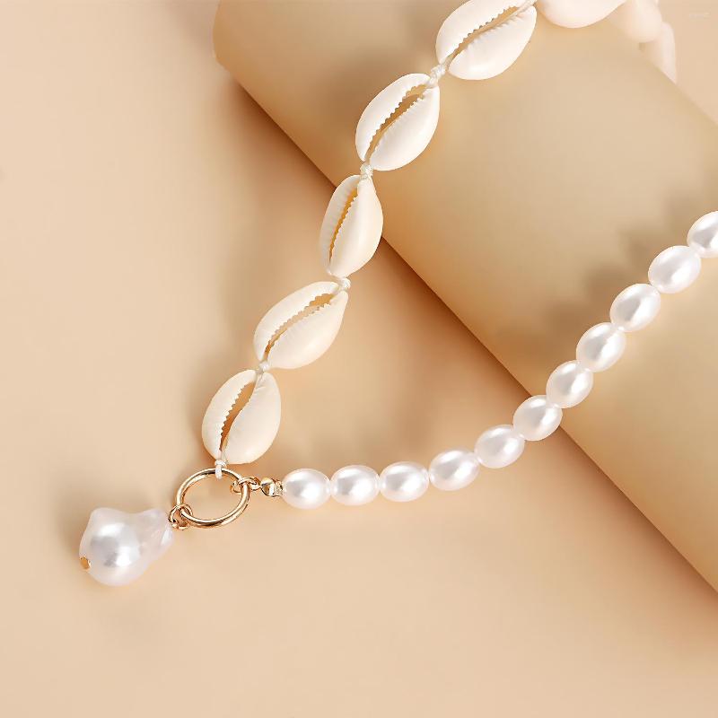 Choker Bohemian Beach Leisure Hand Woven Shell Necklaces For Women Fashion Imitation Pearl Shaped Pendant Necklace Jewelry
Choker Bohemian Beach Leisure Hand Woven Shell Necklaces For Women Fashion Imitation Pearl Shaped Pendant Necklace Jewelry