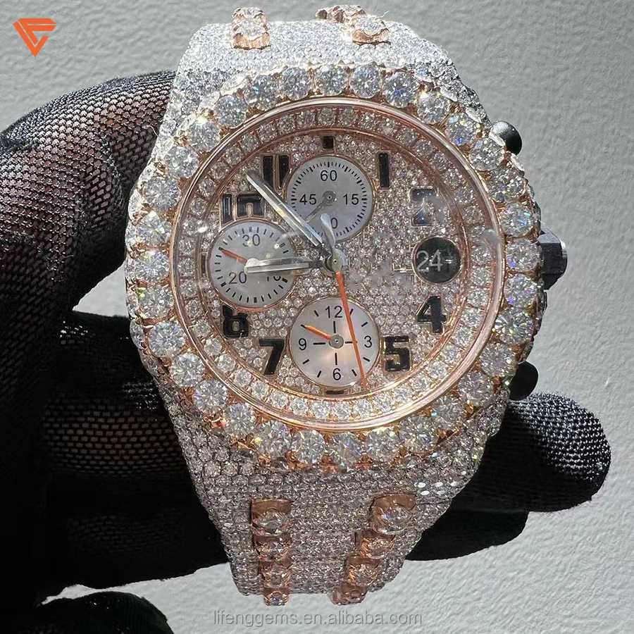 High Quality Fashion Iced Out WatchesMens Wrist Luxury Round Cut Lab Grown Watch Wholesale Hip Hop Rapper WatcFor Men IO5G, Rose gold
High Quality Fashion Iced Out WatchesMens Wrist Luxury Round Cut Lab Grown Watch Wholesale Hip Hop Rapper WatcFor Men IO5G, Rose gold