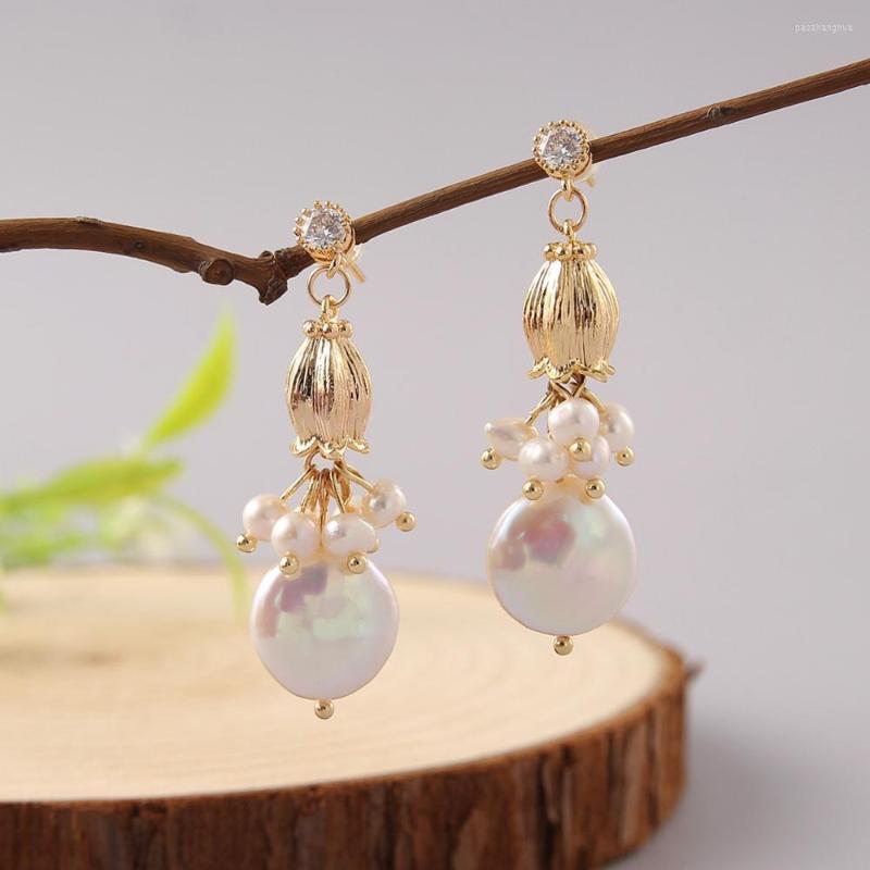 Dangle Earrings Handmade Baroque Pearl Drop Zircon Freshwater For Women Charm Light Luxury Jewelry Gift
Dangle Earrings Handmade Baroque Pearl Drop Zircon Freshwater For Women Charm Light Luxury Jewelry Gift