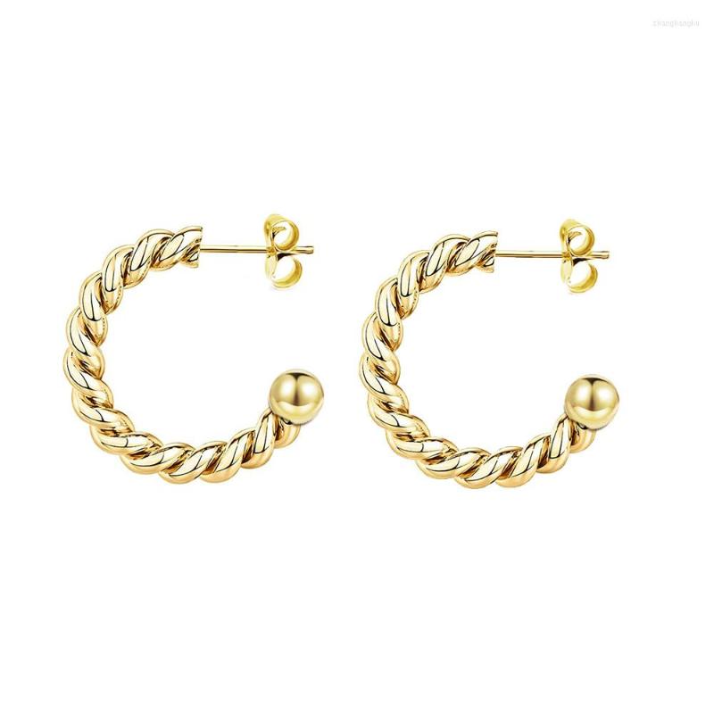 Hoop Earrings MinaMaMa Style Stainless Steel Wire Winding Rope For Women Simple Half Loop Fashion Jewelry
Hoop Earrings MinaMaMa Style Stainless Steel Wire Winding Rope For Women Simple Half Loop Fashion Jewelry