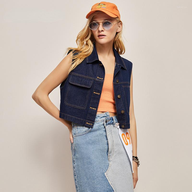 Women's Vests Spring And Autumn 2023 Casual Design Sense Sleeveless Denim Vest Jacket Female 2S6137, Blue
Women's Vests Spring And Autumn 2023 Casual Design Sense Sleeveless Denim Vest Jacket Female 2S6137, Blue