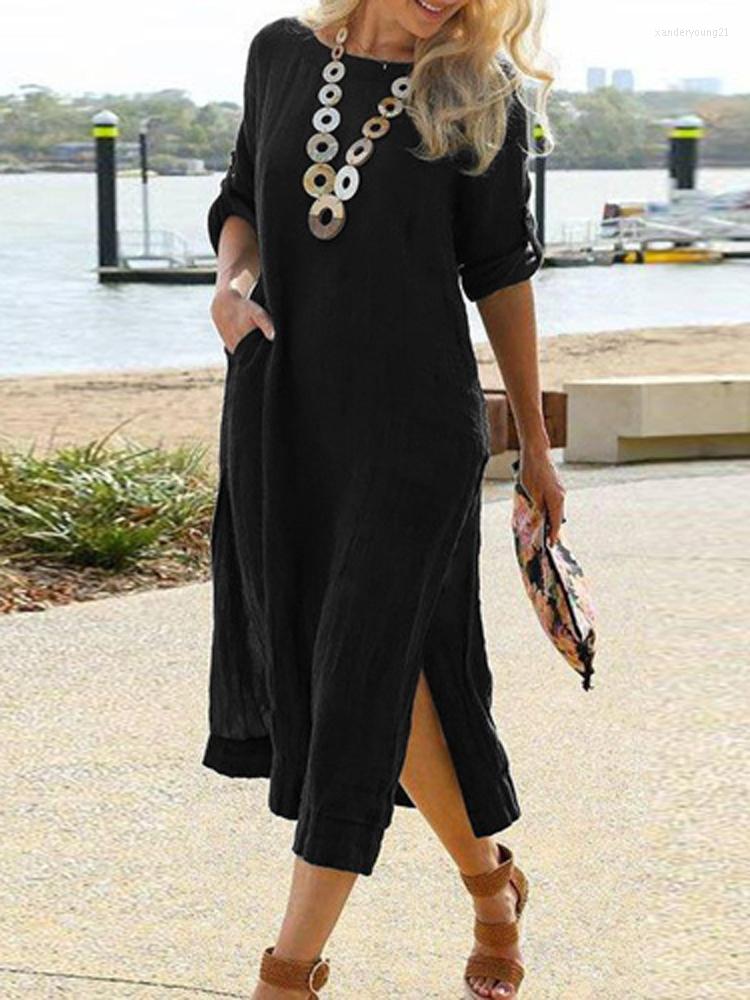 Party Dresses Summer Short Sleeve Crew Neck Pullover Streetwear Dress 2023 Lady Holiday Solid Color Split Long Women Casual Loose, 04 dark gray
Party Dresses Summer Short Sleeve Crew Neck Pullover Streetwear Dress 2023 Lady Holiday Solid Color Split Long Women Casual Loose, 04 dark gray