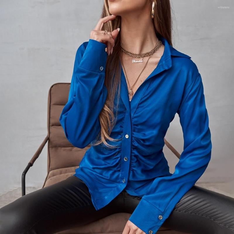 Women' Blouses 2023 Spring Summer Elegant Shirt Tops Women Solid Color Long Sleeve Single Breasted Office Ladies Slim Pleated Shirts, Ligth pink
Women' Blouses 2023 Spring Summer Elegant Shirt Tops Women Solid Color Long Sleeve Single Breasted Office Ladies Slim Pleated Shirts, Ligth pink