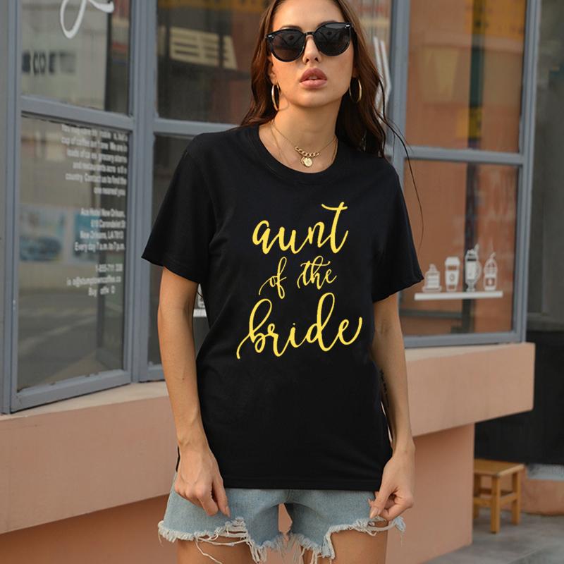 Women's T Shirts Aunt Of The Bride Summer Casual Female Tshirts Cotton O-neck Funny Lady Letters Tops Fashion Hipster Clothes Streetwear Tee, A1084-1-black
Women's T Shirts Aunt Of The Bride Summer Casual Female Tshirts Cotton O-neck Funny Lady Letters Tops Fashion Hipster Clothes Streetwear Tee, A1084-1-black