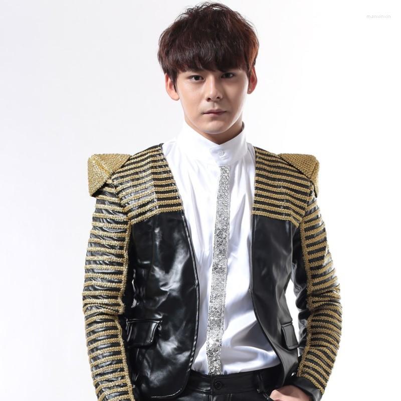 Men' Jackets ! 2023 Punk Men Personalized Embroidery Outerwear Black Red And White Singer Stage Costume Nightclub Clothing
Men' Jackets ! 2023 Punk Men Personalized Embroidery Outerwear Black Red And White Singer Stage Costume Nightclub Clothing