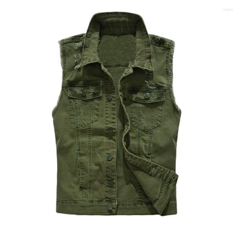 Men's Vests Men Jeans Slim Men's Denim Vest Waistcoats Fit Cowboy Ripped Sleeveless Jacket, Green
Men's Vests Men Jeans Slim Men's Denim Vest Waistcoats Fit Cowboy Ripped Sleeveless Jacket, Green