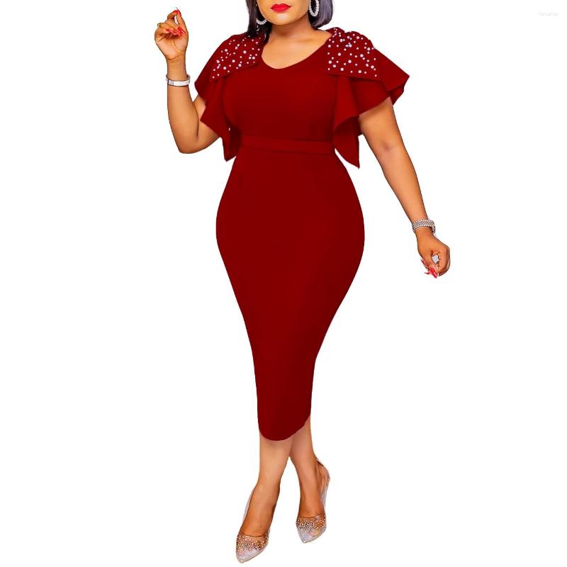 Ethnic Clothing 2023 African Dresses For Women Summer O-neck Polyester Black Rose Red Knee-length Dress S-3XL Clothes
Ethnic Clothing 2023 African Dresses For Women Summer O-neck Polyester Black Rose Red Knee-length Dress S-3XL Clothes
