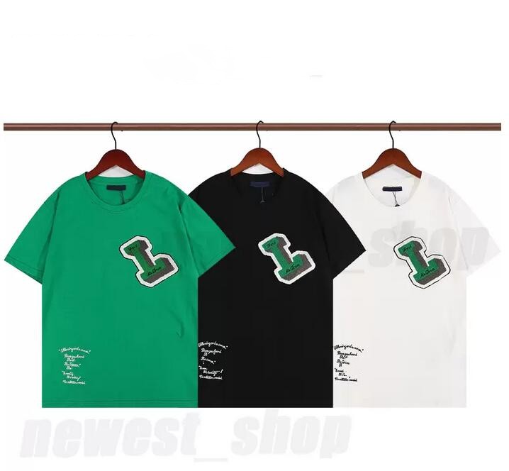 

Men' T-Shirts 2023 Summer paris Mens T-Shirts designer tee luxury flocking letter tshirt t shirt Classic fashion green womens short Sleeve casual cotton T230225, Cust898