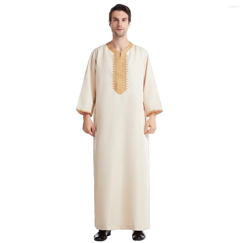 Ethnic Clothing Middle East Arab Muslim Men's Robe Embroidered Abaya Noble Fashion Mosque Ramadan Prayer Islamic Style Dress
Ethnic Clothing Middle East Arab Muslim Men's Robe Embroidered Abaya Noble Fashion Mosque Ramadan Prayer Islamic Style Dress