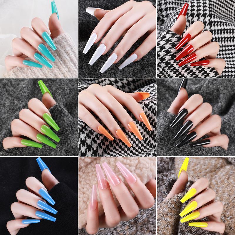 Nail Art Kits 24Pcs False Tips Ballerina Fake Nails Full Coverage Long Ballet Manicure French Tools
Nail Art Kits 24Pcs False Tips Ballerina Fake Nails Full Coverage Long Ballet Manicure French Tools