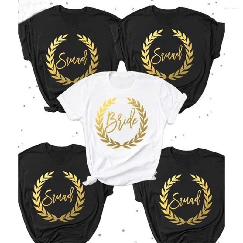 Women' T Shirts Bachelorette Party Polyester Tees Summer Tops Bride Squad Graphic Women Aesthetic Casual Fashion Stylish T-shirt, A819
Women' T Shirts Bachelorette Party Polyester Tees Summer Tops Bride Squad Graphic Women Aesthetic Casual Fashion Stylish T-shirt, A819