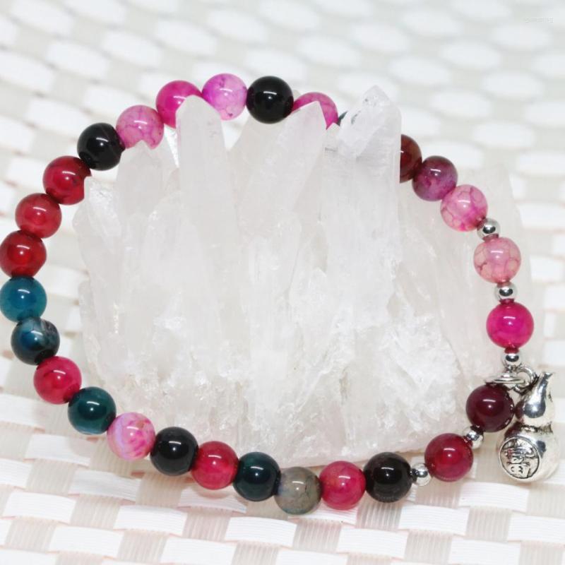 Strand 6mm Round Beads Natural Multicolor Popcorn Onyx Stone Agat Carnelian Bracelet Bohemia Style Wholesale Price Jewels 7.5inch B1976
Strand 6mm Round Beads Natural Multicolor Popcorn Onyx Stone Agat Carnelian Bracelet Bohemia Style Wholesale Price Jewels 7.5inch B1976
