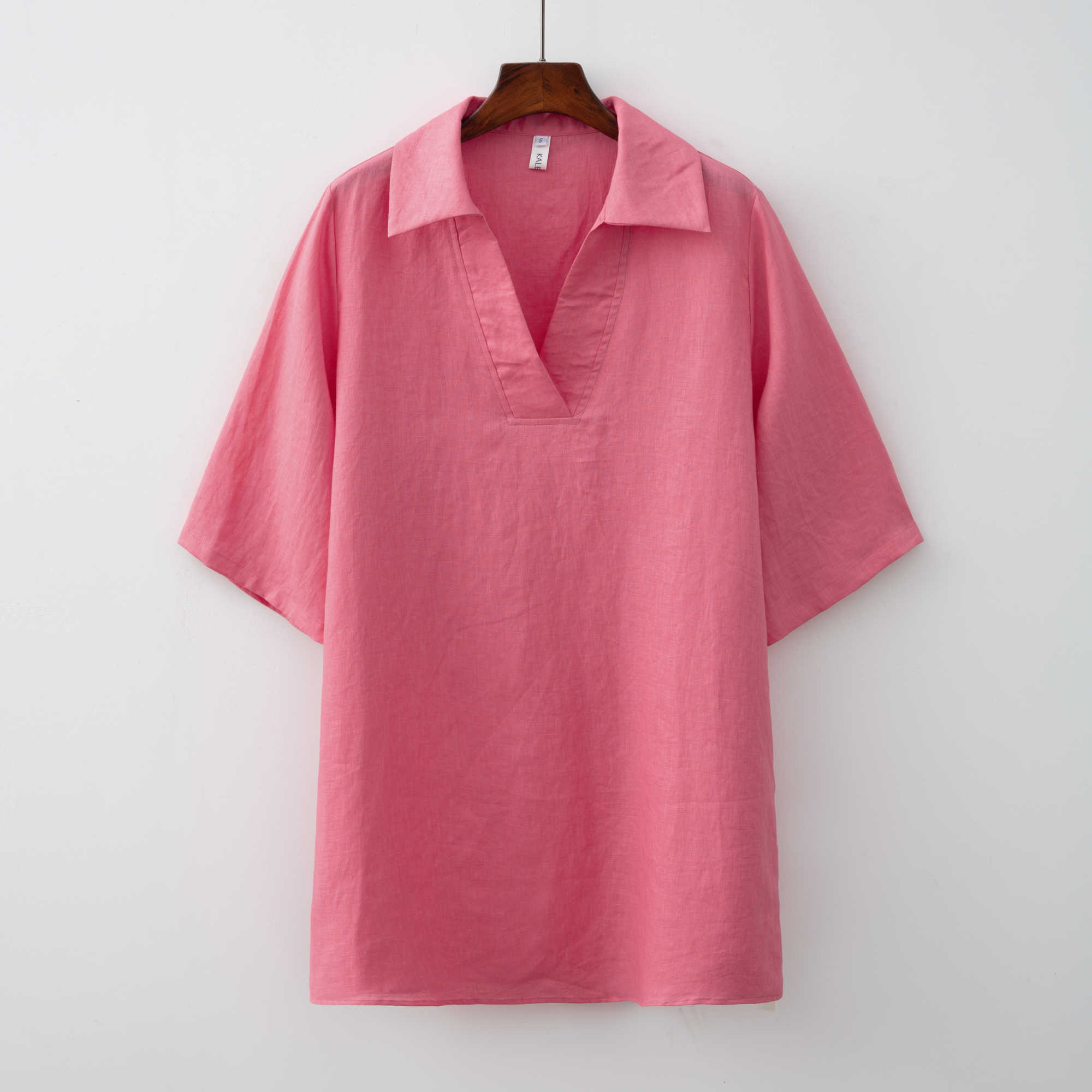 Casual Dresses 2023 Summer New Design Women Solid Short sleeve Linen Mini Shirt Dress Z0216, Auburn
Casual Dresses 2023 Summer New Design Women Solid Short sleeve Linen Mini Shirt Dress Z0216, Auburn