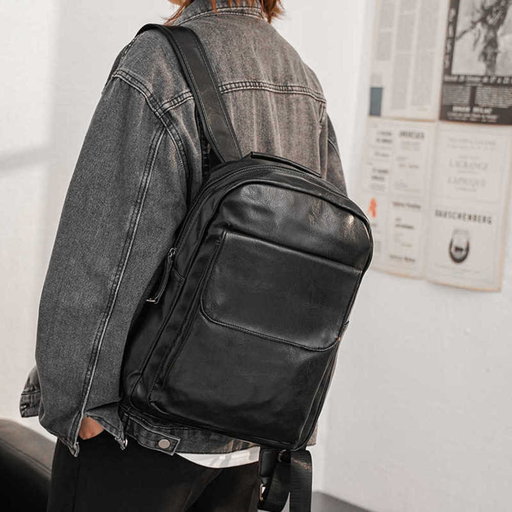 Backpack Style simple fashion casual backpack business trend student schoolbag Korean men's computer 221222, Black-
Backpack Style simple fashion casual backpack business trend student schoolbag Korean men's computer 221222, Black-