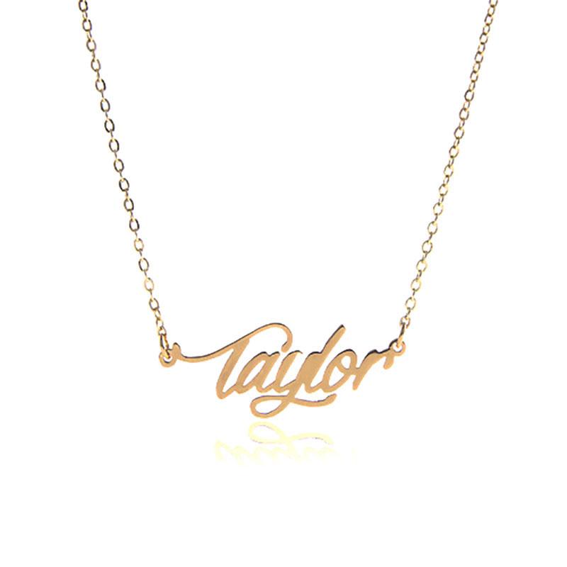 Pendant Necklaces Nameplate Taylor Name Necklace For Women Gift Gold Color Stainless Steel Letter Jewelry Charm NL2416
Pendant Necklaces Nameplate Taylor Name Necklace For Women Gift Gold Color Stainless Steel Letter Jewelry Charm NL2416