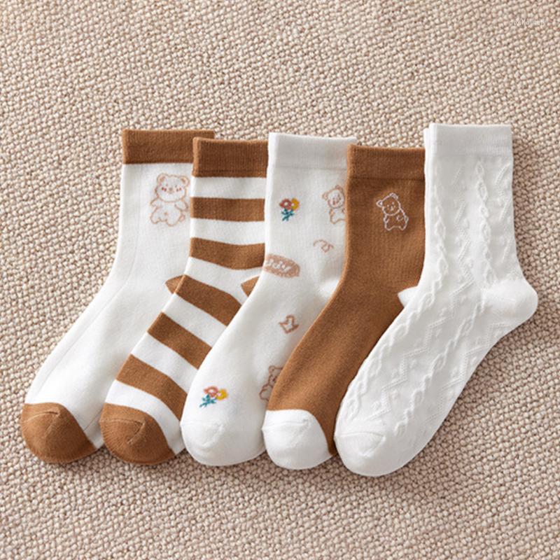Women Socks 5pairs Women's Cotton Striped Winter Autumn Casual Thick Breathable Warm Floral Cute Cartoon Long Calcetines Mujer, 19
Women Socks 5pairs Women's Cotton Striped Winter Autumn Casual Thick Breathable Warm Floral Cute Cartoon Long Calcetines Mujer, 19