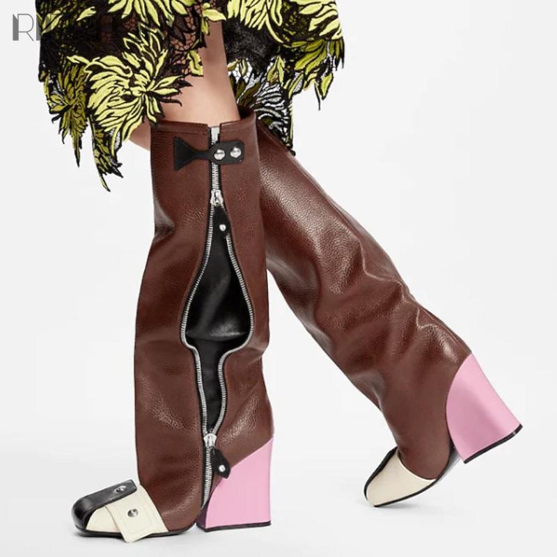Boots RIBETRINI Brand Show Luxury Design Pocket Bags Zipper Buckle Women Mid Calf Top Quality Fashion Shoes Woman, Black
Boots RIBETRINI Brand Show Luxury Design Pocket Bags Zipper Buckle Women Mid Calf Top Quality Fashion Shoes Woman, Black
