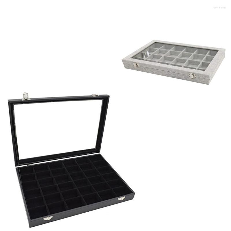 Jewelry Pouches SZanbana Velvet Stackable 36 Grid Tray Showcase Display Organizer Window With Two Safe Lock For Girls And Woman
Jewelry Pouches SZanbana Velvet Stackable 36 Grid Tray Showcase Display Organizer Window With Two Safe Lock For Girls And Woman