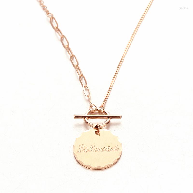 Chains 585 Purple Gold Plated 14K Rose Round Glossy Letter Neckalce For Woman Fashion Chopin Chain Pendant Elegant Wedding Jewelry
Chains 585 Purple Gold Plated 14K Rose Round Glossy Letter Neckalce For Woman Fashion Chopin Chain Pendant Elegant Wedding Jewelry