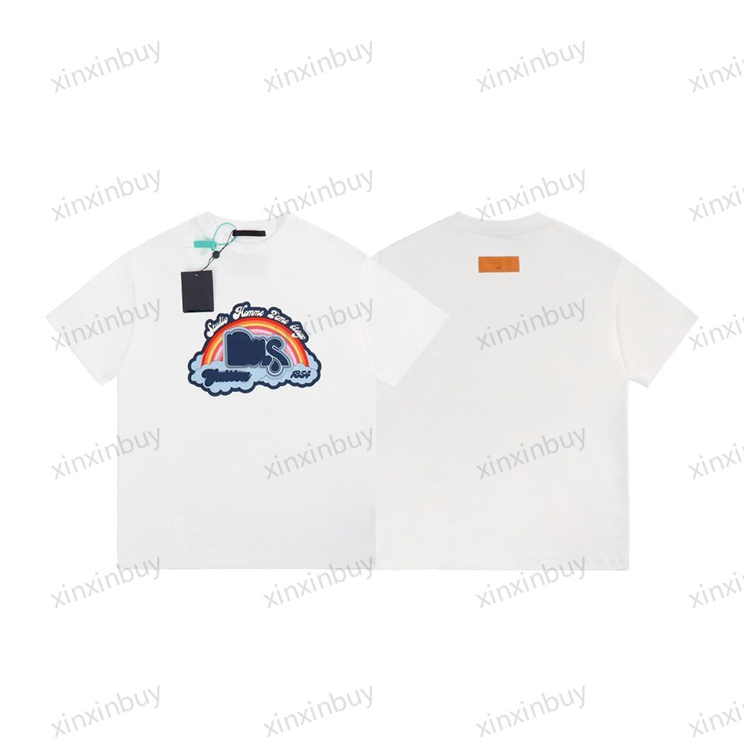 xinxinbuy Men designer Tee t shirt 23ss Paris Rainbow Letters print Crew Neck short sleeve cotton women white black grey XS-XL
xinxinbuy Men designer Tee t shirt 23ss Paris Rainbow Letters print Crew Neck short sleeve cotton women white black grey XS-XL