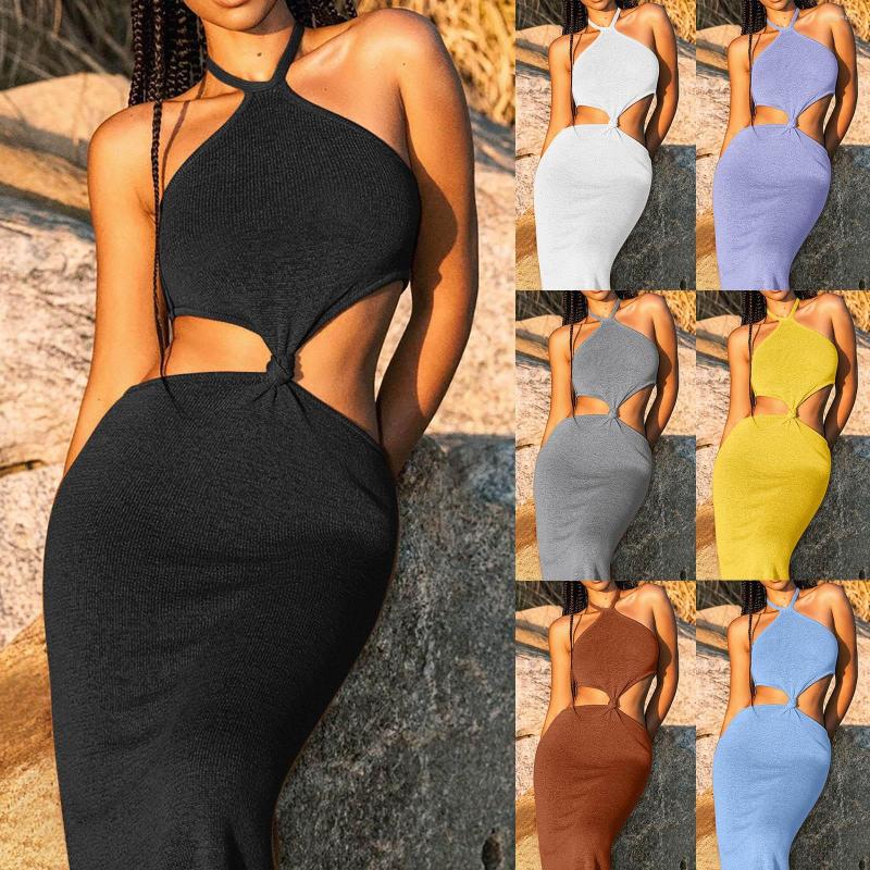 Casual Dresses European And American Women' Summer Neck Backless Sexy Holiday Hollowed Out Dress Slim Skirt Female, Brown
Casual Dresses European And American Women' Summer Neck Backless Sexy Holiday Hollowed Out Dress Slim Skirt Female, Brown