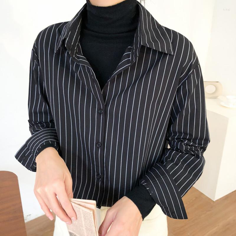 Women' Blouses 2023 Spring And Autumn Striped Shirt Loose Single-Breasted Fashion Long Sleeved Turn-Down Collar Casual Women, Blue
Women' Blouses 2023 Spring And Autumn Striped Shirt Loose Single-Breasted Fashion Long Sleeved Turn-Down Collar Casual Women, Blue