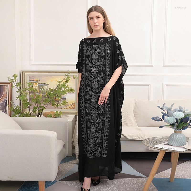 Ethnic Clothing Abaya Fashion Style Muslim Women's Long Dress With Diamonds Black Ramadan Prayer Arab Islamic Plus Size Casual Dres
Ethnic Clothing Abaya Fashion Style Muslim Women's Long Dress With Diamonds Black Ramadan Prayer Arab Islamic Plus Size Casual Dres