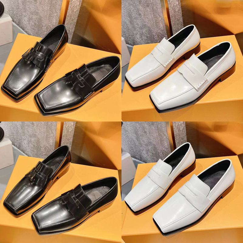 2023 designer womens Loafers Vintage sandals luxury 100% Leather Black white Lazy Square toe casual slip-on Set foot shoes Spring Autumn ladys New fashion low heel shoe
2023 designer womens Loafers Vintage sandals luxury 100% Leather Black white Lazy Square toe casual slip-on Set foot shoes Spring Autumn ladys New fashion low heel shoe