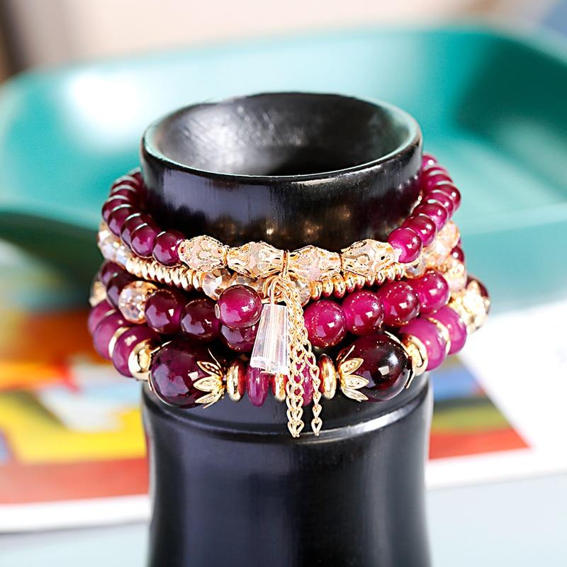 Charm Bracelets Women's Boho Purple Stone Bracelet Set Fashion Jewelry Pulseras Feminina Blue Crystal Pendant Chain AccessoriesCharm
Charm Bracelets Women's Boho Purple Stone Bracelet Set Fashion Jewelry Pulseras Feminina Blue Crystal Pendant Chain AccessoriesCharm