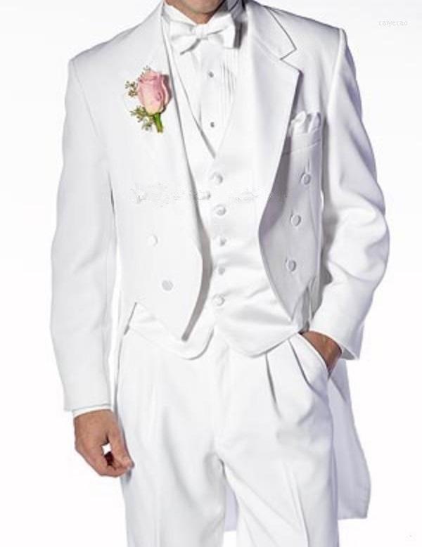 Men's Suits Custom Made Groomsmen White Tailcoat Style Groom Tuxedos Notch Lapel Men Wedding Man ( Jacket Pants Vest Tie ) C233
Men's Suits Custom Made Groomsmen White Tailcoat Style Groom Tuxedos Notch Lapel Men Wedding Man ( Jacket Pants Vest Tie ) C233