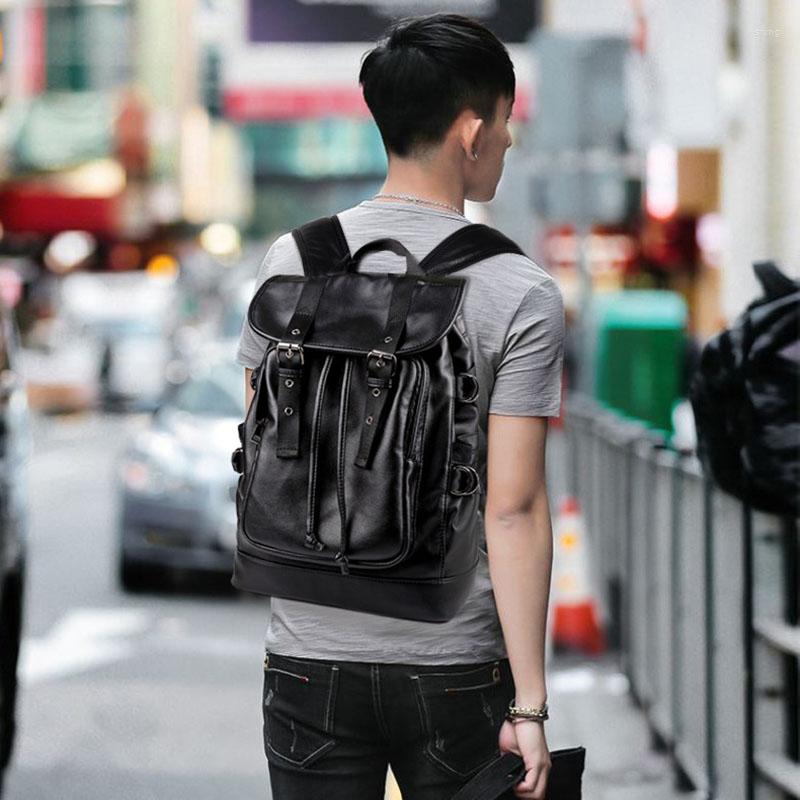 Backpack Men's Men Laptop PU Leather Backpacks For Teenagers School Bag Luxury Designer Casual Travel Bags Soft Handle, Black
Backpack Men's Men Laptop PU Leather Backpacks For Teenagers School Bag Luxury Designer Casual Travel Bags Soft Handle, Black