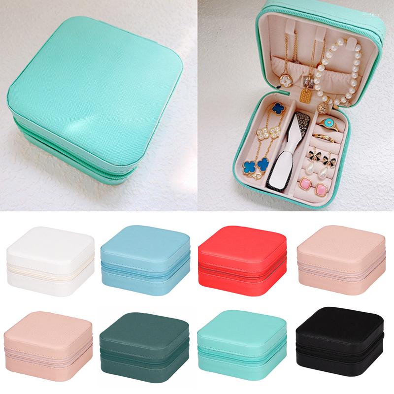 Jewelry Pouches Portable Storage Box Travel Case PU Earrings Necklace Ring Organizer Display Without
Jewelry Pouches Portable Storage Box Travel Case PU Earrings Necklace Ring Organizer Display Without
