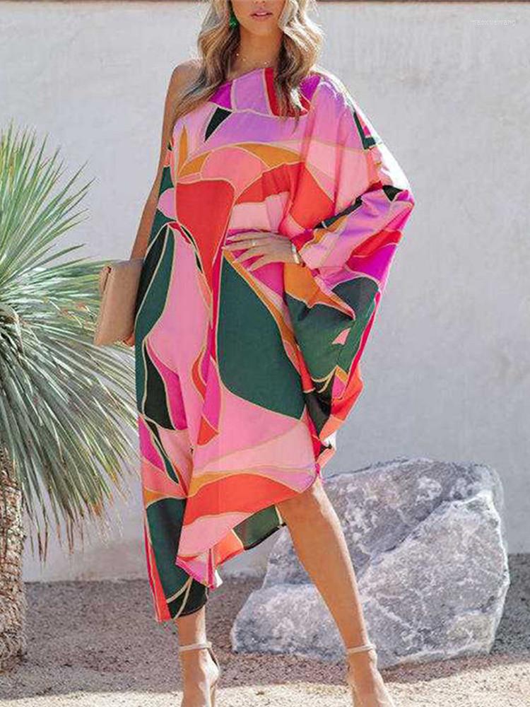 Casual Dresses Fashion Women Summer Clothes Boho Print Street Wear Club Party Beach Holiday Sundresses Sexy One Shoulder Midi Dress
Casual Dresses Fashion Women Summer Clothes Boho Print Street Wear Club Party Beach Holiday Sundresses Sexy One Shoulder Midi Dress