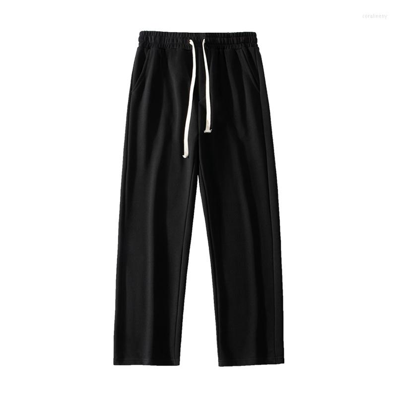 Men's Pants Men's 2023 Spring Product Drapey Drawstring Sweatpants Solid Color Loose Tide Brand Straight Casual Sports Wear, 5509-black grey 
Men's Pants Men's 2023 Spring Product Drapey Drawstring Sweatpants Solid Color Loose Tide Brand Straight Casual Sports Wear, 5509-black grey
