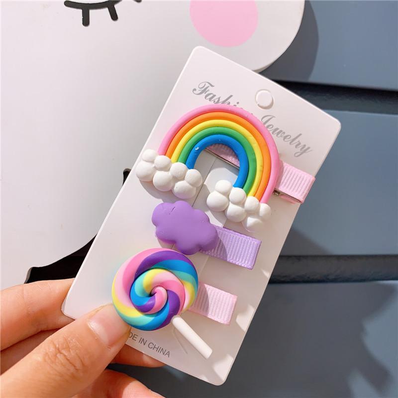Hair Accessories Korea Rainbow Lollipop Hairpin Little Girl Clouds Bangs Card Issuance Don't Hurt Duckbill Clip
Hair Accessories Korea Rainbow Lollipop Hairpin Little Girl Clouds Bangs Card Issuance Don't Hurt Duckbill Clip