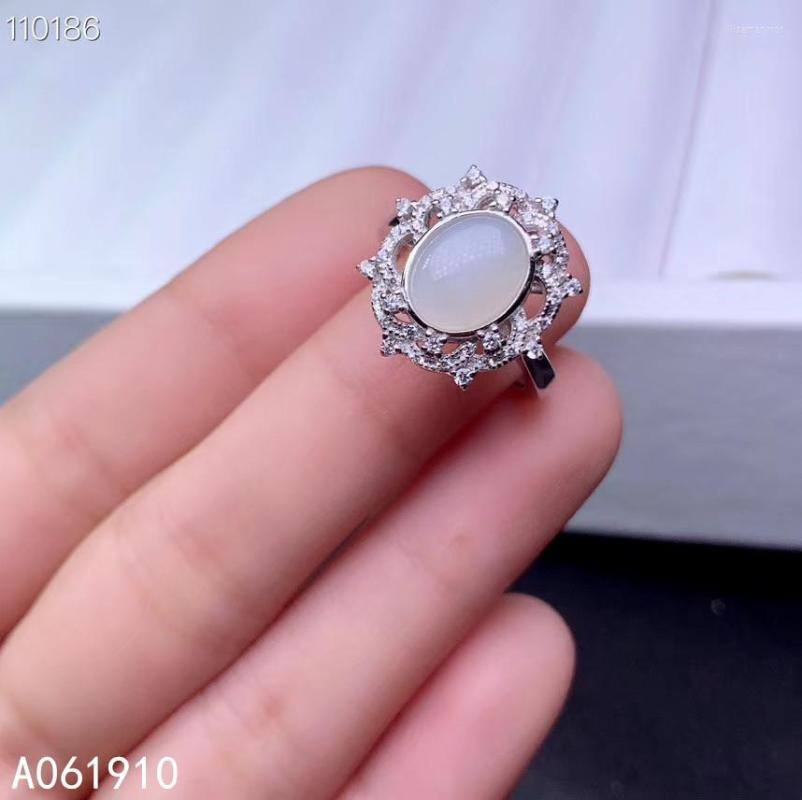 Cluster Rings KJJEAXCMY Fine Jewelry 925 Sterling Silver Inlaid Natural Hetian White Jade Female Ring Fashion Support Detection
Cluster Rings KJJEAXCMY Fine Jewelry 925 Sterling Silver Inlaid Natural Hetian White Jade Female Ring Fashion Support Detection