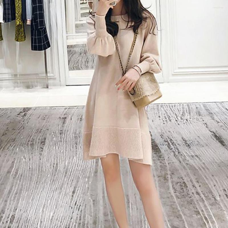 Casual Dresses Drop Autumn Winter Women Solid Color Long Puff Sleeve Large Hem Knee-length Dress, Apricot
Casual Dresses Drop Autumn Winter Women Solid Color Long Puff Sleeve Large Hem Knee-length Dress, Apricot