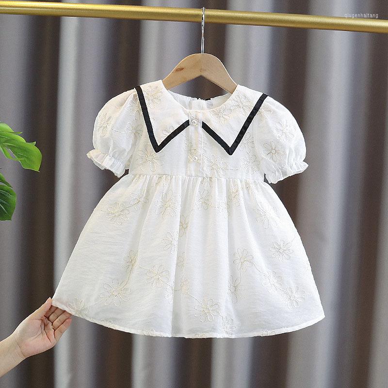 Girl Dresses Summer Embroidery Floral Lapel Collar Short Sleeve Children's Girls Pleated Princess Party Dress Baby Kids Clothes Vestidos, Picture shown
Girl Dresses Summer Embroidery Floral Lapel Collar Short Sleeve Children's Girls Pleated Princess Party Dress Baby Kids Clothes Vestidos, Picture shown