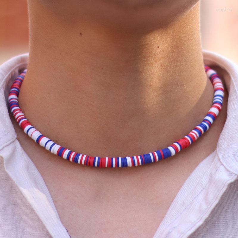 Choker Men Necklace American Symbol Collar 16 Inch Christmas Colar Boyfriend Gift Erkek Kolye Poly Clay Colliers Jewelry
Choker Men Necklace American Symbol Collar 16 Inch Christmas Colar Boyfriend Gift Erkek Kolye Poly Clay Colliers Jewelry
