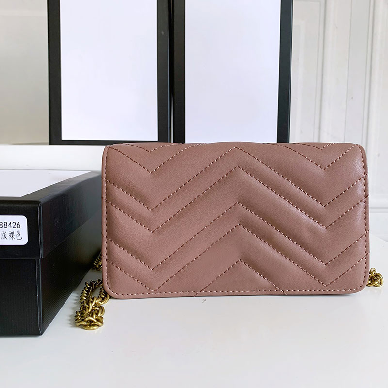 Flap Messenger Bag Postman Purse Chain Crossbody Bags Women Handbag Marmont Genuine Leather Wave Pattern Back Heart Stitching Evening Clutch Wallets
Flap Messenger Bag Postman Purse Chain Crossbody Bags Women Handbag Marmont Genuine Leather Wave Pattern Back Heart Stitching Evening Clutch Wallets