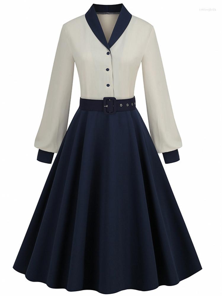 Casual Dresses Women Robe Pin Up Retro Dress 2023 Spring Vintage 1950s 60s Rockabilly Swing Summer Female Elegant Tunic Vestidos, Navy blue
Casual Dresses Women Robe Pin Up Retro Dress 2023 Spring Vintage 1950s 60s Rockabilly Swing Summer Female Elegant Tunic Vestidos, Navy blue