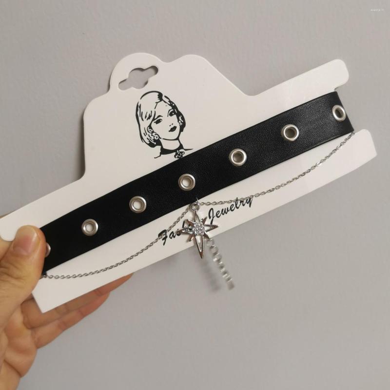 Choker Vintage Dark Statement Black Leather Necklace For Women Aesthetics Punk Hip Hop Chain Star Pendant Harajuku Accessories
Choker Vintage Dark Statement Black Leather Necklace For Women Aesthetics Punk Hip Hop Chain Star Pendant Harajuku Accessories