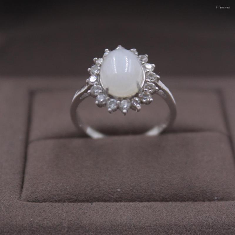 Cluster Rings Fine S925 Silver&Natural Hetian Jade Ring 13mmW For Women Shine Lace Size US 5-9
Cluster Rings Fine S925 Silver&Natural Hetian Jade Ring 13mmW For Women Shine Lace Size US 5-9