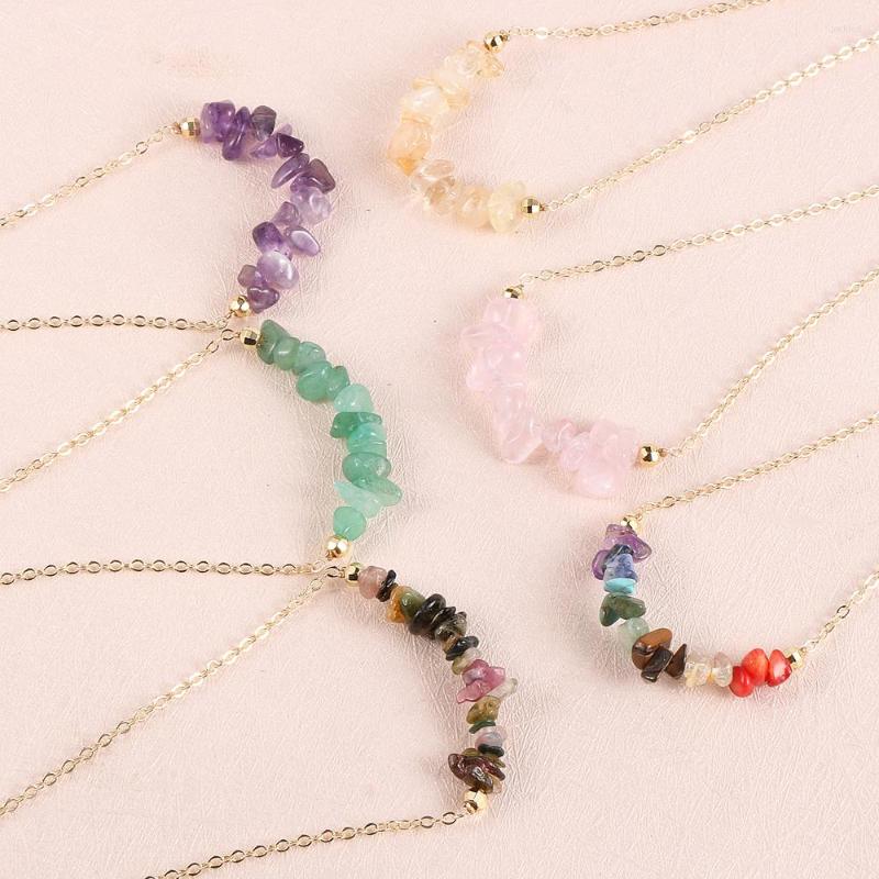 Choker Chips Necklace For Women Healing 7 Chakra Natural Stone Crystal Turquoise 18K Gold Plated Chains Tarnish Free Jewelry
Choker Chips Necklace For Women Healing 7 Chakra Natural Stone Crystal Turquoise 18K Gold Plated Chains Tarnish Free Jewelry