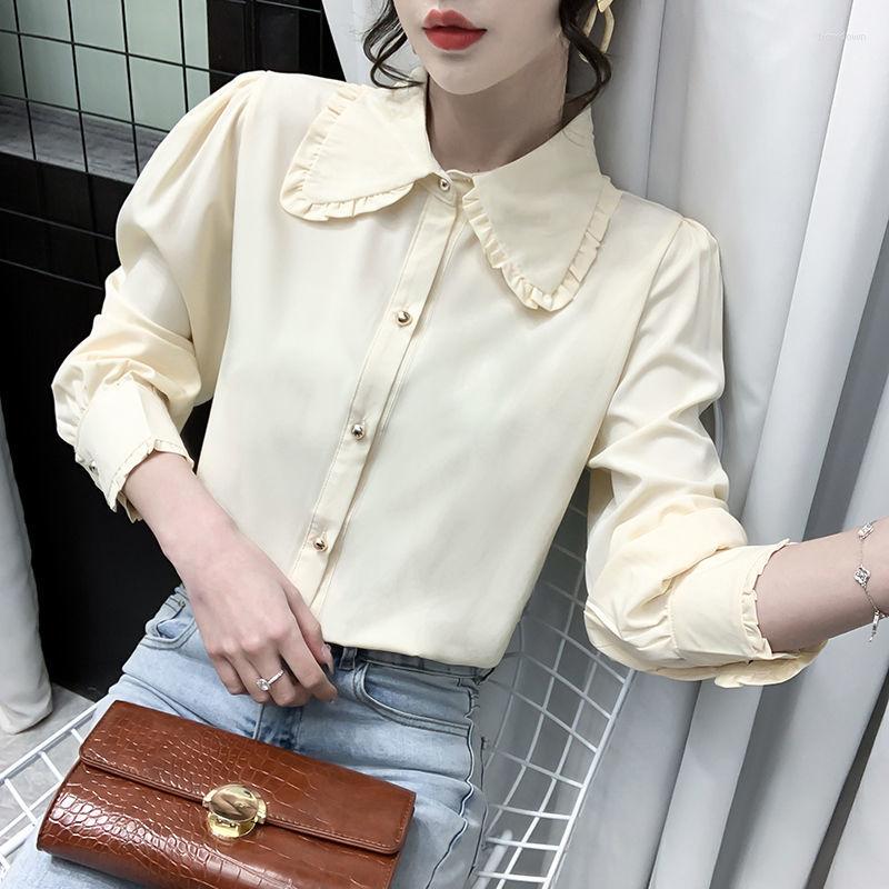 Women' Blouses Autumn Korean Long Sleeve Women Shirt Chiffon Top Temperament Office Lady Button Up Camisas Mujer Ladies Tops, White
Women' Blouses Autumn Korean Long Sleeve Women Shirt Chiffon Top Temperament Office Lady Button Up Camisas Mujer Ladies Tops, White