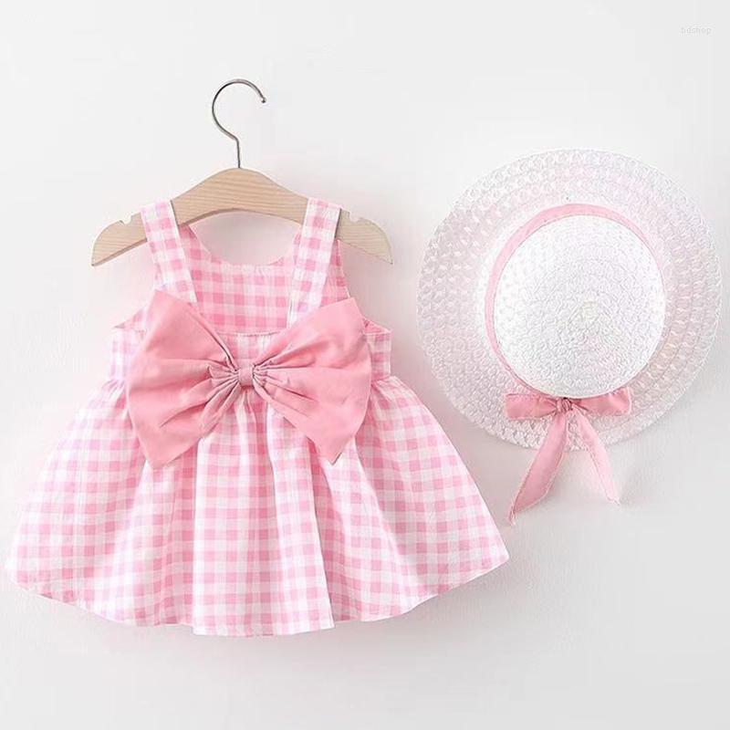 Girl Dresses Summer Clothes Baby Sweet Casual Fashion Cute Bow Tie Princess Dress Hat Born Clothing Set 2Piece, 1029-pink
Girl Dresses Summer Clothes Baby Sweet Casual Fashion Cute Bow Tie Princess Dress Hat Born Clothing Set 2Piece, 1029-pink